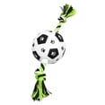 thumbnail image 1 of Juguete De Pelota De Fútbol Para Perros, Juguete Interactivo Para Perros Con Cuerda Y Correas De Algodón Para Tira Y Afloja, Pelota De Felpa Para Cachorros Al Aire, 1 of 7