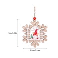 thumbnail image 2 of Decoración de árbol de Navidad, suministros de vacaciones, colgador de puerta, juguete para chico, adornos navideños de tamaño compacto, Kits de decoración para fiestas Forma de copo de nieve Bearachild HA069469-03, 2 of 6