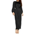 thumbnail image 2 of MesaSe Robe Musulmane pour Femmes Kaftan Arabe Jilbab Abaya Islamique Robe Maxi en Dentelle, 2 of 3