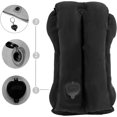 thumbnail image 2 of (Negro) Almohada de viaje inflable, cojín inflable multiusos, almohada de viaje con soporte para la cabeza, almohada de cuello multifunción para dormir en el avión, 2 of 5