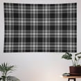 thumbnail image 5 of Menzies Black Plaid Tartan Scottish Family Pattern Wall Tapestry 40"x60" Lightweight, Wrinkle-Resistant Hanging Blanket for Bedroom Living Room Decor, 5 of 6