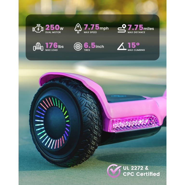 Mihover G13 Kids Self-Balancing Scooter, 7.75 MPH Pink photo 8