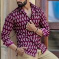thumbnail image 1 of Camisa de moda para hombre, con costuras retro, nueva camisa de manga larga con solapa, material de alta calidad para primavera y verano, talla grande, 1 of 6