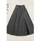 thumbnail image 2 of Falda larga vinipiel con abertura frontal Gris oxford Chica, 2 of 3