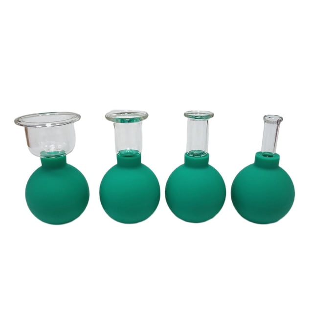 4 tazas de vidrio anticelulitis para tratamiento de ventosas faciales Yuyangstore ventosas nuevo