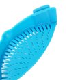 thumbnail image 3 of Destyer Silicone Multi-function Funnel strainer Pot Pan Bowl Baking Wash Rice Colander Blue 1Set, 3 of 6