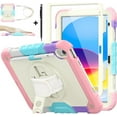 thumbnail image 1 of Case for iPad (A16) 11th Generation 11 Inch 2025, iPad 10th Generation 10.9 inch 2022 Shockproof Cover with Screen Protector Pen Holder Stand and Shoulder Strap Stylus Pen, 1 of 6