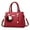 Red, variant on Womens Bag Elegant Casual Fashion Leather Messenger Large Capacity Handbag