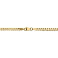 thumbnail image 4 of Leslie's Real 14kt Yellow Gold 2.9mm Flat Beveled Curb Chain; 20 inch; Lobster (Fancy) Clasp; for Adults and Teens; for Women and Men, 4 of 5