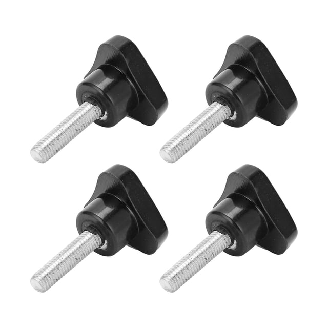 Hand Grip Twist Knob Nut, Engineering Plastics Black Knob Coating With 10Pcs For Machining Center