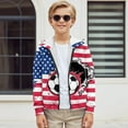 thumbnail image 5 of Chaqlin Art American Flag Soccer Ball Lightweight Zip Up Hoodie for Boys Girls Long S sleeve with Pockets Comfy Casual Fall Outerwear ​​Size 8-10​​, 5 of 6