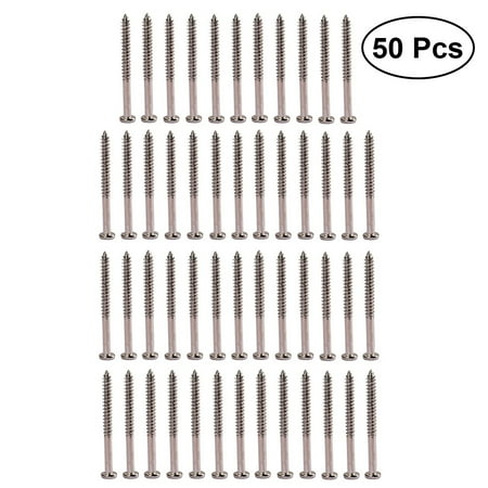 

Qianheqian 50 PCS/ Set Humbucker Pickup Screws Kit Mounting Screws for PB JB P90 Pickups 2.5mm Thick Electric Bass Parts Accessories