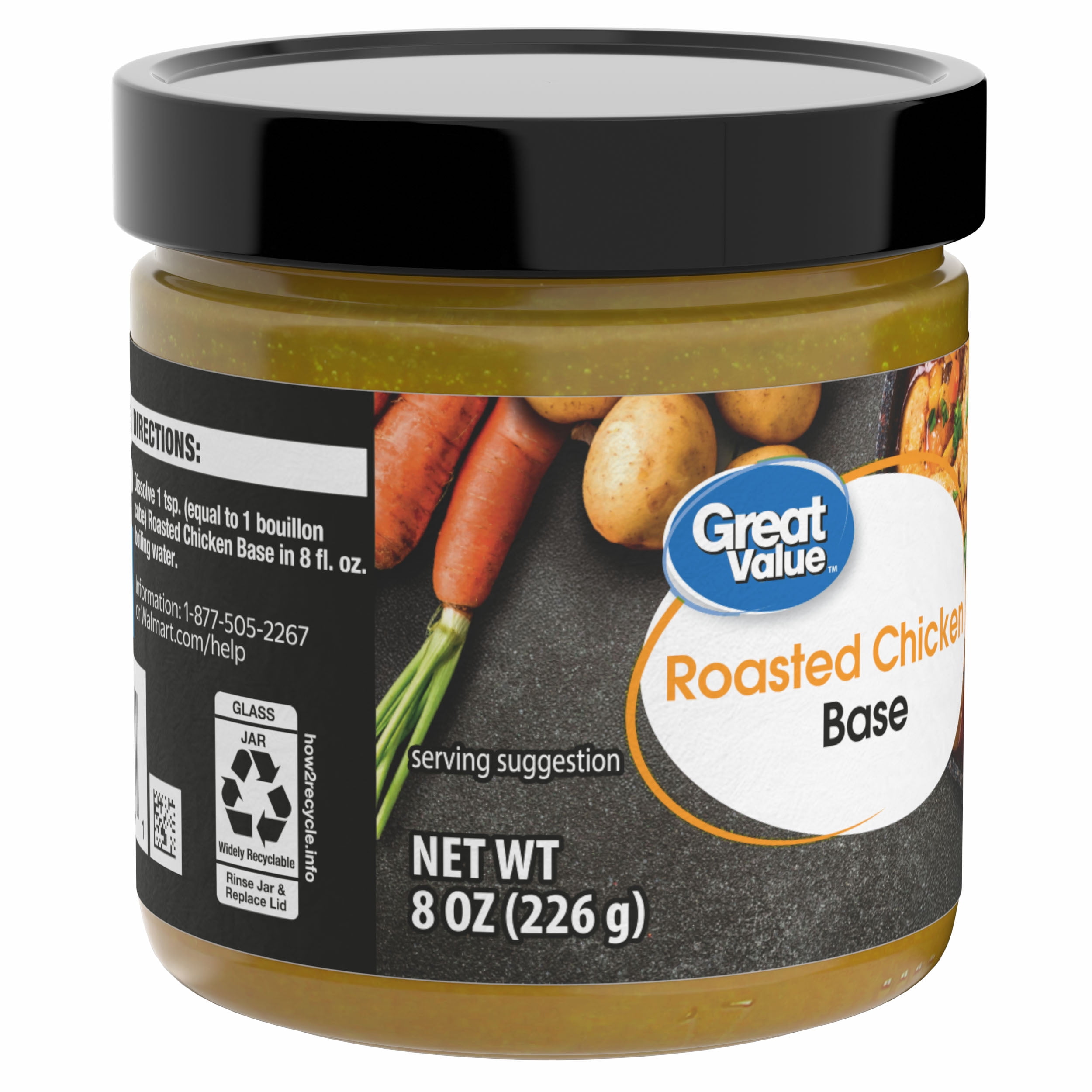 Great Value Roasted Chicken Base, Shelf Stable, 8oz