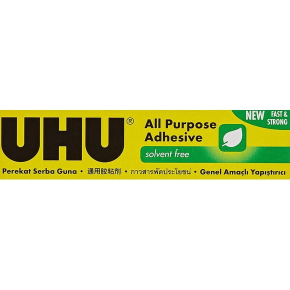 Pegamento transparente multiusos Adhesive UHU, tubo de 33 ml (paquete de 3)