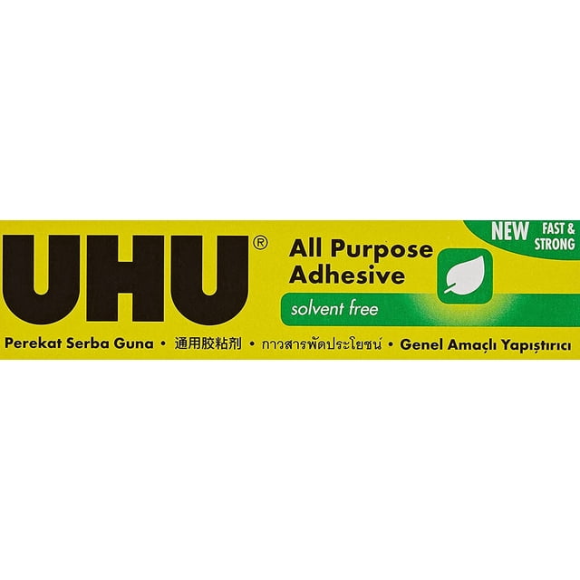 Pegamento transparente multiusos Adhesive UHU, tubo de 33 ml (paquete de 3)