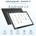 thumbnail image 2 of Android 13 Tablet 10 Inch, 12GB RAM+128GB ROM/2TB Expandable Tablet, 2 in 1 Tablets with Keyboard Case Mouse Stylus, 2.0GHz Quad-core CPU, 1280*800 IPS HD Screen, 5G WiFi6 BT 5.0, 8MP Camera Tablet, 2 of 12