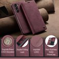 thumbnail image 2 of Galaxy S23 Plus 5G Wallet Case, TECH CIRCLE PU Leather Flip Folio Case with Card Holders RFID Blocking Kickstand Shockproof TPU Inner Shell Phone Cover for Samsung Galaxy S23 Plus 6.6" 2023,Winered, 2 of 11