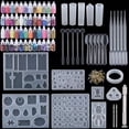 thumbnail image 2 of Juego de moldes de fundición de resina, 277 piezas, para joyería con accesorios, 2 of 8