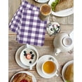 thumbnail image 4 of Purple Checkered Kitchen Dish Towels for Drying Dishes Set of 4, Farmhouse Buffalo Plaid Waffle Weave Microfiber Hand Tea Bathroom Towels Quick Dry & Absorbent Towel 15.7x23.6, 4 of 7
