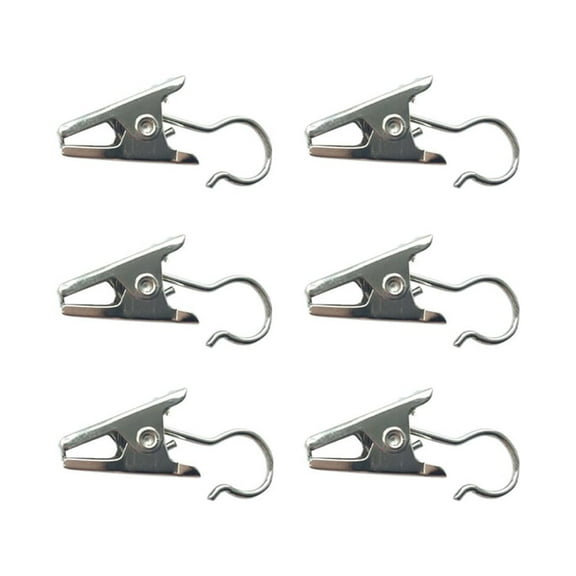 LABSERRON 50Pcs Heavy Duty Small Metal Clips for Curtains and Draperies