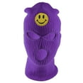 thumbnail image 2 of Gravity Threads Smile Face 3-Hole Ski Mask - Smile - Purple, 2 of 4