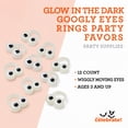 thumbnail image 2 of Glow-in-the-Dark Googly Eyes Rings Party Favors, Multicolor, 12 Count, Halloween by Way To Celebrate, 2 of 6