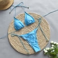 thumbnail image 2 of Traje baño dividido piezas para mujer Traje baño Conjunto bikinis flores 3D, 2 of 5