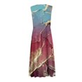 thumbnail image 4 of Robes d'Été pour Femmes, Jolies Robes Décontractées à Fleurs à Col en V Sans Manches, Robes Maxi, Robes Fluides pour Femmes, 4 of 6