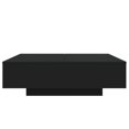 thumbnail image 3 of vidaXL Table Basse Noire 100x100x31 cm Bois Reconstitué, 3 of 5