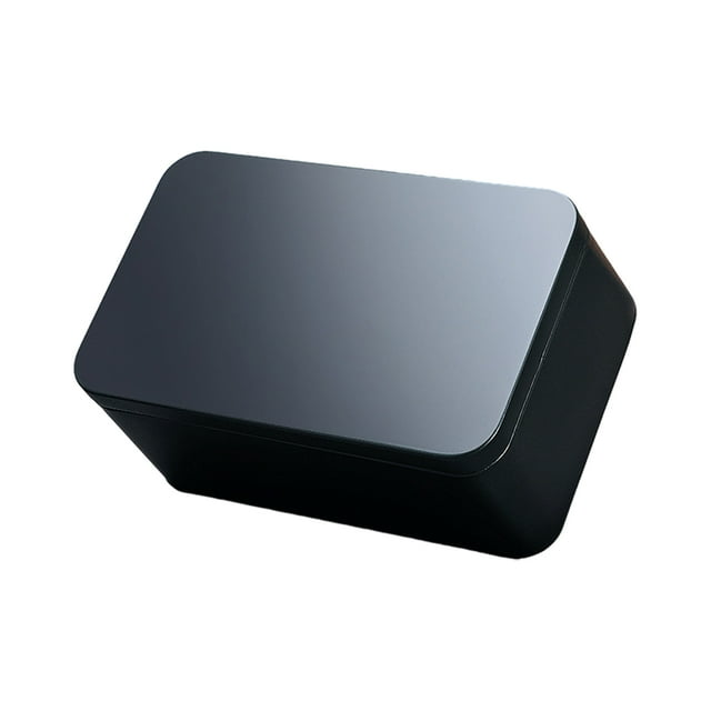 Decodeary Boîte Carrée Robuste et Durable pour un Rangement Facile Boîte à Thé Carrée en Fer Exquise et Pratique Bleu Foncé