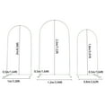 thumbnail image 2 of Wedding Arch Cover and Wedding Arch Backdrop Stand Set 3 Pieces Arch Backdrop Stand, Wedding Arch Stand, 2 of 21