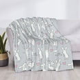 thumbnail image 3 of Yiaed Fun Rabbit Print Blanket Throw Blanket Soft Cozy Flannel Blanket for Home Bed Sofa Couch Chair-40"x30", 3 of 6