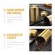 thumbnail image 3 of Tarro de almacenamiento de hojas de té pulido, lata de té de estilo vintage, lata multiusos para granos de café, bote de cobre, 3 of 8