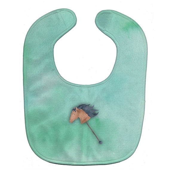 Stick Horse Watercolor Baby Bib