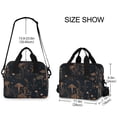 thumbnail image 3 of Insulated Crossbody Lunch Bag 10L Lunch Tote with Adjustable Shoulder Strap for Work Office Picnic Mushrooms and Plants Pattern, 3 of 6
