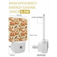 thumbnail image 6 of Fall Night Lights Auto Sensor Orange Pumpkin Bird Plug-in LED Nightlights Dusk to Dawn for Living Room, Bedroom, Bathroom, Hallway, Stairways Thanksgiving Wall Decor, Retro Maple Leaves Night Light, 6 of 9