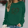 thumbnail image 4 of FDGIU ‌‌‌‌‌Women's Plus Size Saint Patrick's Day Sweatshirt - Oversized Green Shamrock Print Long Sleeve Pullover, 4 of 6