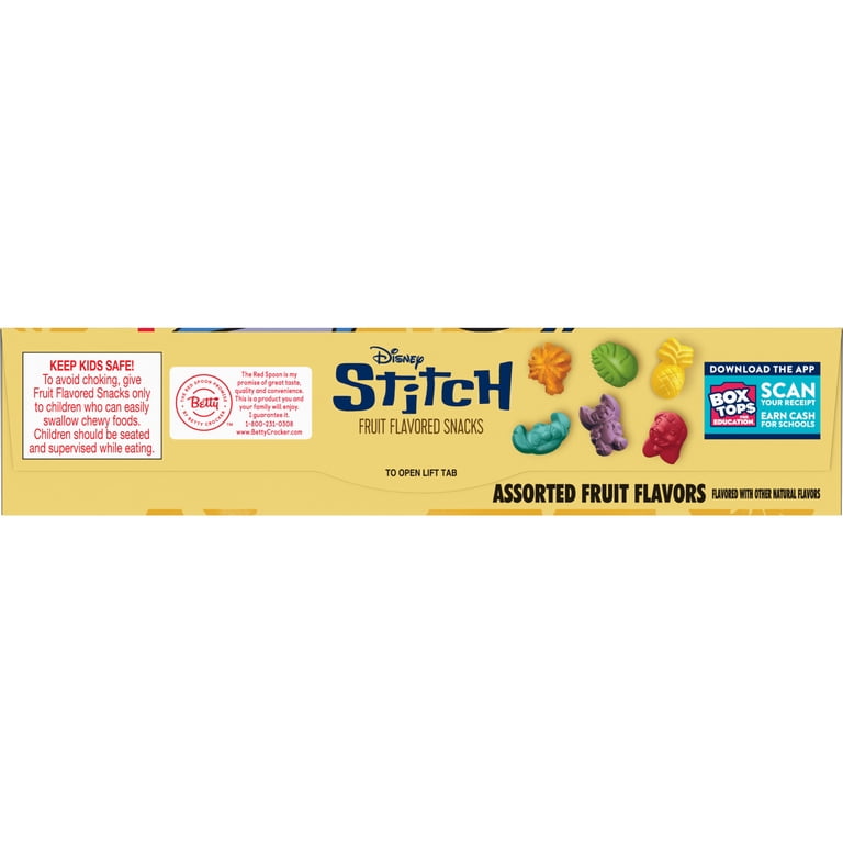 Betty Crocker, Disney Stitch Fruit Flavored Snacks, 8 oz, 10