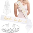 thumbnail image 2 of Conjunto De Decoración Nupcial Para Ser Fiesta Para Despedida De Soltera Despedida De Soltera Novia Para Ser Diadema Novia Para Ser Faja Y Velo Accesorios Para Despedida De Soltera Advancent AP006659-01, 2 of 6
