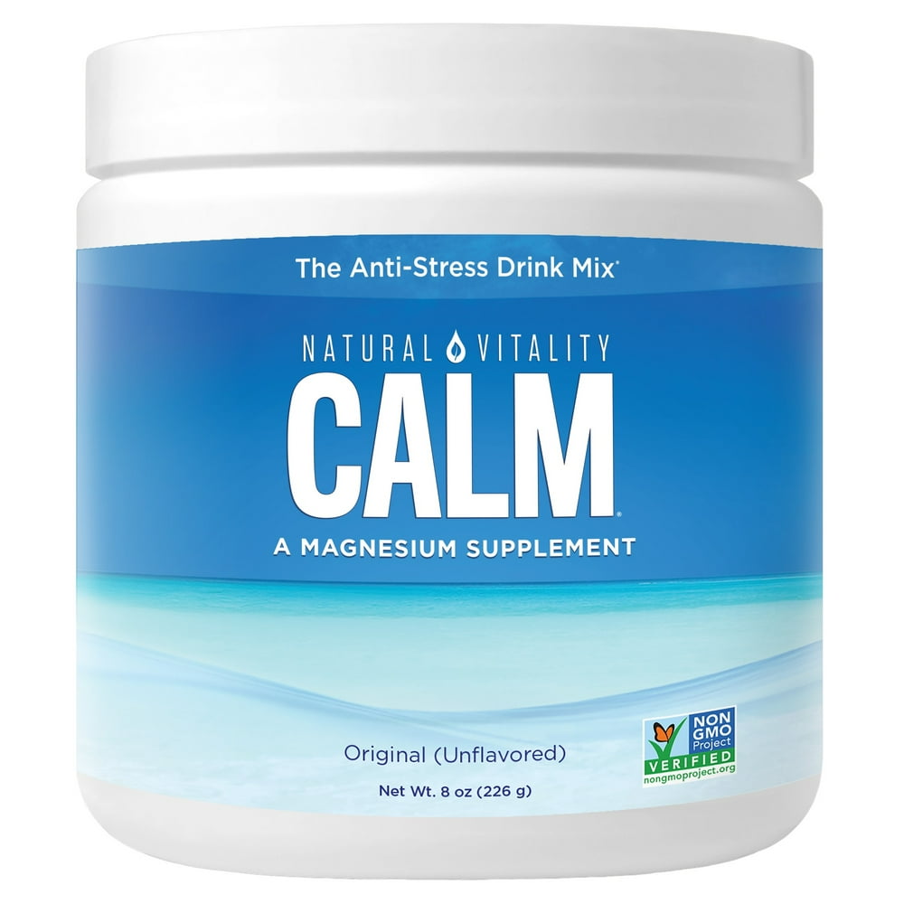 Natural Vitality Calm, Magnesium Citrate Supplement Powder, AntiStress