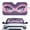 Anime Style Sparkling Eyes Pattern, variant on Uourmeti Winter Themed Tiger Cartoon Car Windshield Sun Shade - Foldable UV & Heat Blocker | Funny Automotive Interior Accessory for Cars, SUVs, Trucks