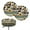 Aztec Tribal Sunflower, variant on ZIATUBLE Sunflower Wooden Bar Stool Seat Covers Dustproof Stool Covers Chair Slipcovers 2 Pieces Universal Circle Stool Seat Covers Easy to Install Seat Cover for Vanity Chair Size S