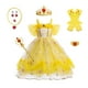 thumbnail image 5 of Vestidos de Halloween con pompones para niños Vestidos de princesa Vestidos amarillos, 5 of 6