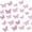 Pink, variant on 72PCS Silver Butterflies, 3D Butterfly Wall Decor 4 Styles Butterfly Stickers Removable Butterflies Decorations for Crafts Bouquet Cake Decorating Flower Arrangements Birthday Party(Clear)