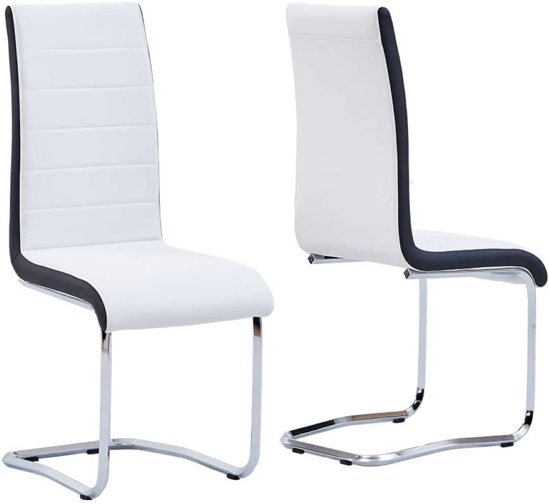 Modern Dining Chairs Set Of 2 Faux, Leather Kitchen Chair