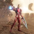 thumbnail image 2 of Iron Man Toys The Avengers Capitán Ant Man Panther adornos Marvel Comics Spider-Man juguetes hechos a mano zhangmengya LED, 2 of 2