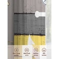 thumbnail image 3 of Nautical Anchor Sheer Curtains 45 Inch Length 2 Panels Set, Semi Transparent Voile Rod Pocket Curtains for Living Dining Room Bedroom Drapes Yellow Gray Gradient Wooden Grain, 3 of 6