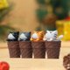 thumbnail image 5 of 4x Dibujos Encantadores de Helados Yotijar Adornos para Tartas Estatuilla de coche, 5 of 9