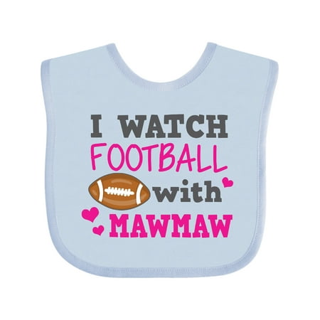 

Inktastic I Watch Football with My Mawmaw Gift Baby Girl Bib