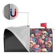 thumbnail image 2 of Yiaed Skull Blue Flower Print Mailbox Covers, Magnetic Mailbox Cover, Mail Box Covers for Garden Outdoor Decor Box Covers-21x18 in, 2 of 8